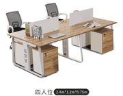 Home Office Drewniany stół do nauki PC z 2-warstwową dużą szafką z głębokimi szufladami Biurko komputerowe