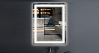 LED łazienka inteligentne lusterko oświetlone kwadrat inteligentne bez mgły lusterko prysznicowe