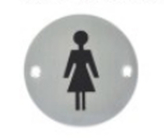 Zdjęcie toalety dla kobiet i mężczyzn, drzwi łazienkowe, znak w akrylu, na zamówienie