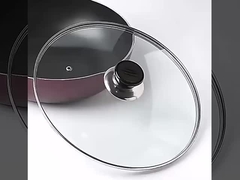 Ogrzewczo odporne na ciepło patelnie z stali nierdzewnej i przyciski z pokrywką na pokrywę na naczynia kuchenne