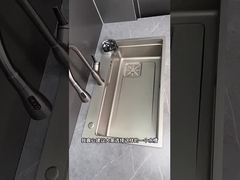 Cały zestaw wodospad kuchnia zlew z stali nierdzewnej zlew duża miska z regałem na naczynia Unde