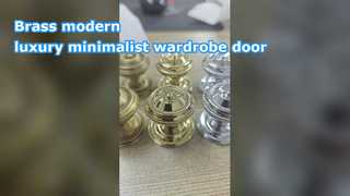 Mosiężna nowoczesna luksusowa minimalistyczna szafa z pojedynczym otworem uchwyt do szafki szuflada szafka na buty Nordic s