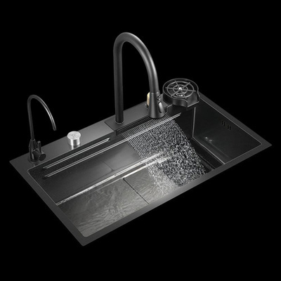 Sprzęt do sprzedaży hurtowej Simple Design Custom Modern Rectangular Metal Brass Chrome Dwukrotny zlew kuchenny do użytku domowego
