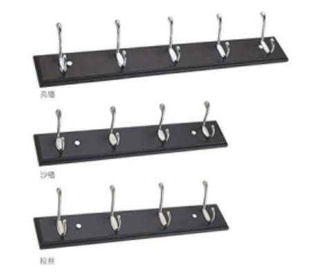 Wooden Hanger Iron Wall Hooks Cloth Hook for Hanging Cloths Home Wall Decor Modern Design Hook Factory Made Wyroby z drewna