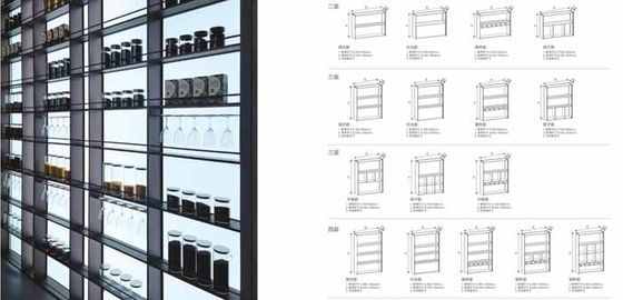 Czarne aluminium meble szafki miodu pokój sypialny pokój dzienny szafki magazynowe