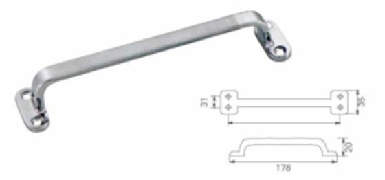 Solid U Shaped Handle 304 Stal Nierdzewna Do Sprzętu Przemysłowego Narzędzia Skarbiec Skarbiec Wire Drawing Srebrny Karton