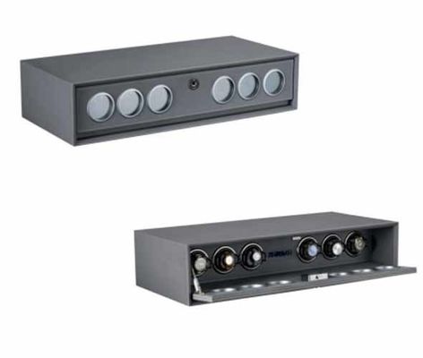 High End Anti-theft Fingerprint Jewelry Box Supplies Safe Box Leather Organizer Wardrobe Accessories