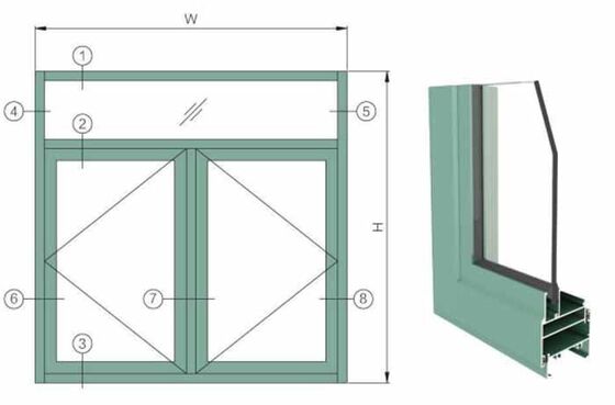Australian Standards Container House Melbourne Double Glazed Windows Aluminium Sliding Windows