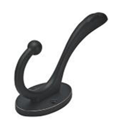 Brushed Nickel Hooks Towel Hooks for Bathrooms Double Hook Wall Mounted Metal Bathroom Towel Hook Heavy Duty Coat Hooks