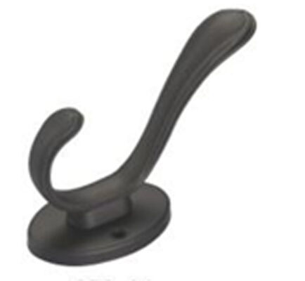 Black Paint Hook Hanger Screws Wall Key Hanger Hotel Bathroom Wall Mounted Hook
