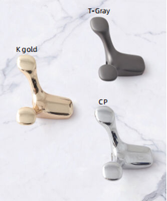 Modern Y-shaped Simple Solid Zinc Alloy Coat Hook Key Hook Double Hook Door Hat Rack Bedroom Bathroom Wardrobe Furniture