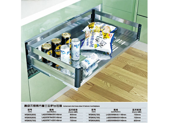 Łatwe w montażu nowoczesne akcesoria kuchenne Półka Miska Kosz Wykończenie chromowane