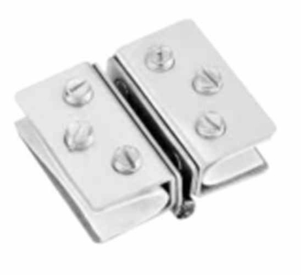 regulowany podwójny bok aluminium stopu szklanego półki wsparcia uchwyt 180 stopni szkła
