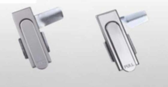 Zamek do drzwi szafy elektrycznej w domu / biurze z odwracalnym kierunkiem otwierania i czarnym malowaniem proszkowym sterowania prętami