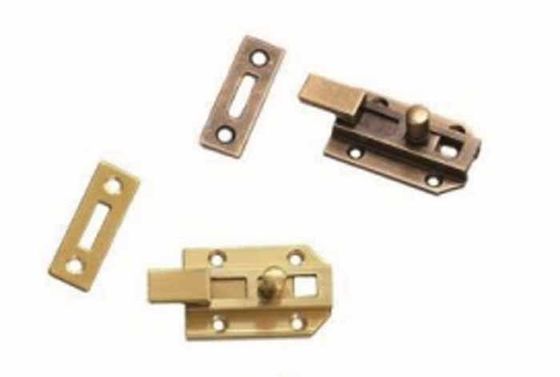 Regulowany zwrotnik Antykowy śluz drzwi okna i domowy zamek z mosiądzu z dwoma kluczami