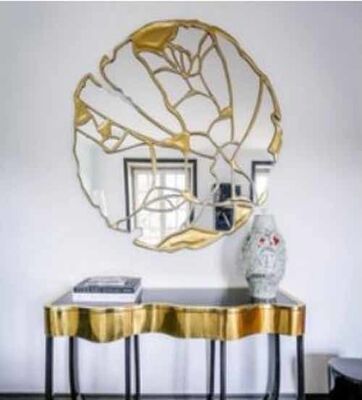 Trwałe, wielokrotnego użytku, regulowane aluminiowe lustro, wygodne, o nieregularnym kształcie, dekoracja domu i hotelu