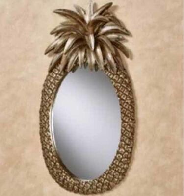 Nieregularne lusterko szklane do pokoju dziennego