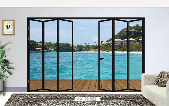 Chiny GRH Hurricane Proof Kuloodporne aluminiowe drzwi przesuwne Duży balkon Przesuwne szklane drzwi Patio
